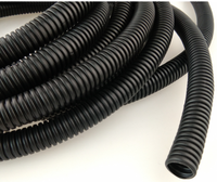 Résistant Aux Uv Solaire Noir hdpe Imperméable Flexible Fendu Ondulé Tuyau de Conduit