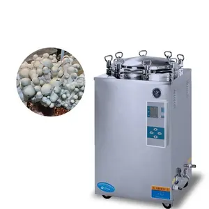 Esterilizador a vapor de alta pressão em autoclave vertical 75 l, 100 l, 120 l, 150 litros de saco de cogumelos preço inferior