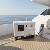Yuchai 10 kVA Dieselgenerator Kleiner Wassergekühlter 3,5kW 5kW 7,5kW 10kW 15kW 30kW Marine-Dieselgenerator für Boot und Yacht
