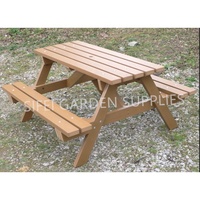 Table de pique-nique de jardin, ensemble de Table à manger en bois d'extérieur
