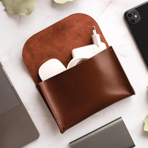 In-stock charger storage organizer, leather bag, mouse power bank, data <b>cable</b>, portable storage bag, digital accessory bag - Product Image 3
