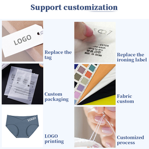 Bragas de encaje de color liso para mujer, ODM, de cintura alta, transpirables para uso diario - Product Image 4