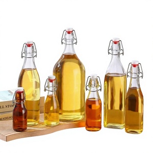 Luxury Universal Size 1000ml Beverage <b>Glass</b> <b>Bottle</b> Eco-friendly Lead-free <b>Glass</b> Screw Cap Cold Brew <b>Juice</b> Milk Tea Custom/ - Product Image 3