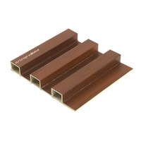Panel de Pared WPC de Fibra de Bambú de Alta Calidad, Moderno, Impermeable y Ecológico de 195*28mm para Decoración de Paredes y Techos del Hogar