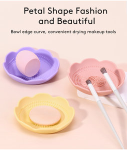Nouveau bol pliable en silicone pour nettoyer les pinceaux de maquillage, tampon nettoyant pour pinceaux cosmétiques, outils de nettoyage de beauté pratiques - Product Image 6