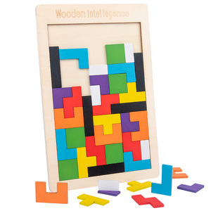Bloques de construcción de madera Tetris, juguete educativo 3D para niños de 4 a 6 años - Product Image 5