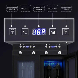Vanace Pantalla táctil LED Dispensador <span class=keywords><strong>de</strong></span> vino tinto inteligente <span class=keywords><strong>de</strong></span> <span class=keywords><strong>4</strong></span> <span class=keywords><strong>botellas</strong></span> Preservación <span class=keywords><strong>de</strong></span> argón Enfriadores <span class=keywords><strong>de</strong></span> vino múltiples - Product Image 4