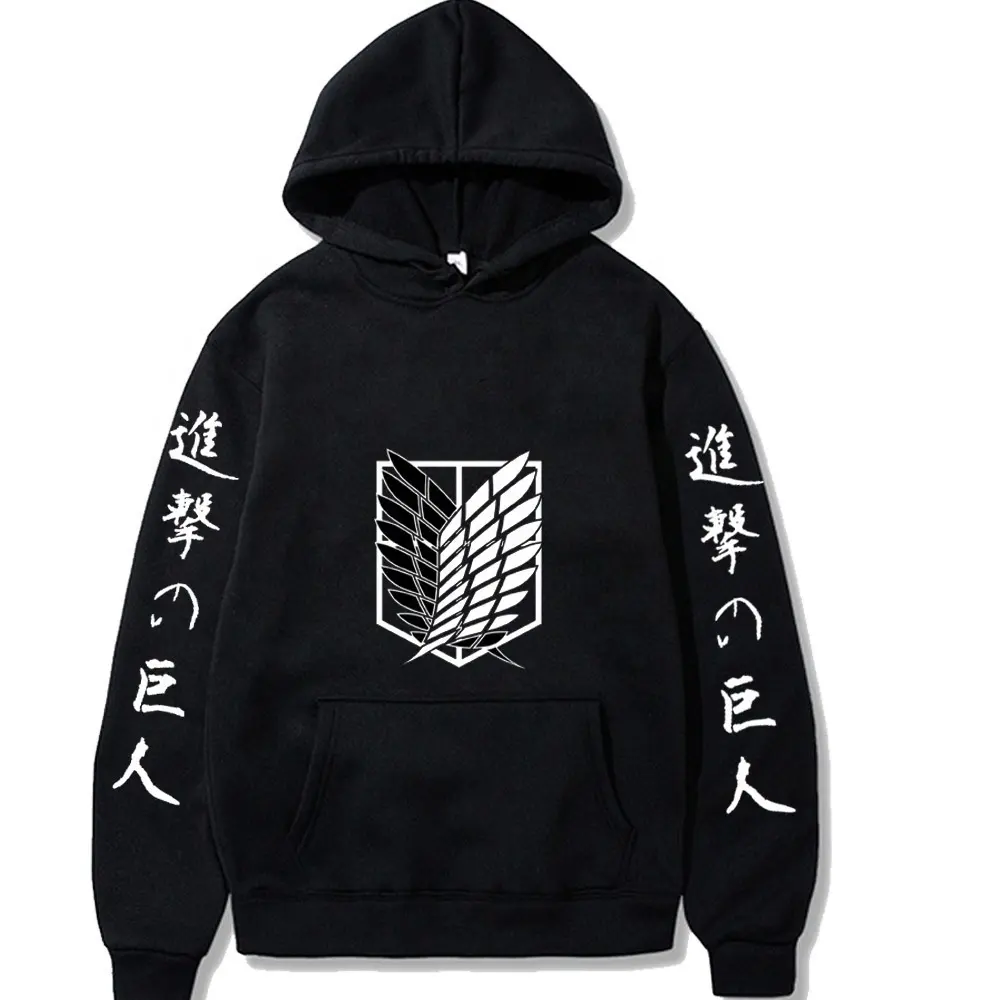 Sudadera con capucha con estampado 3D de Attack on Titan para hombre, nueva prenda de primavera y otoño, 2023