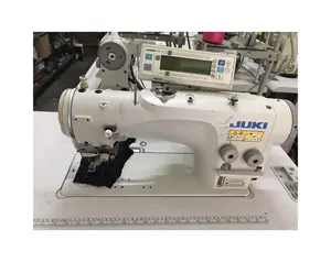 Máquina de costura industrial JUKIs 2290-7 usada de alta velocidade com sistema de costura digital em zigue-zague