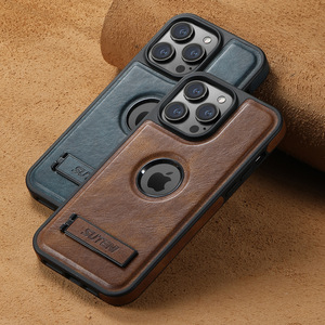 SUTENI étui de recharge magnétique sans fil en cuir PU de luxe étui de téléphone pour <span class=keywords><strong>iPhone</strong></span> 17 air 16 Pro Max 15 Plus 14 13 12 - Product Image 6