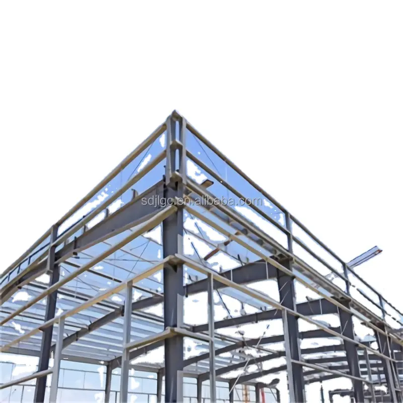 Almacén de 1000 metros cuadrados Edificio de estructura de acero ligero cobertizo industrial prefabricado