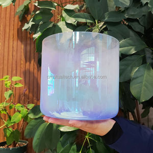 Cuencos de Cristal Transparentes para Sanación Sonora Q're, Cuencos de Cuarzo para Baño de Sonido - Product Image 1