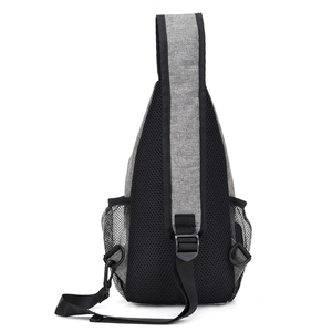 Custom logo BRANDED's Vogue Korean nylon raincoat breasted breasted MENS usb sports messenger bag - Product Image 6