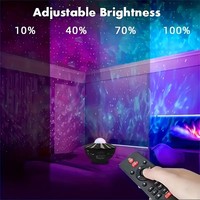 Projecteur de Galaxie et d'Étoiles 12-en-1, Lampe Nébuleuse Rotative, Alimentation USB, Veilleuse LED à Minuterie pour Chambre d'Enfant, Décoration