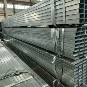 Galvanisiertes stahlrohr Q235 Q355 hochwertiges strukturelles verzinktes rohr verzinktes quadratisches rohr