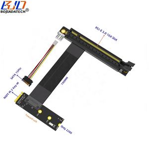 3.0 PCI Express PCI-e 16X Slot per 2280 <span class=keywords><strong>M</strong></span>.2 NGFF adattatore di interfaccia chiave-<span class=keywords><strong>M</strong></span> cavo prolunga Riser 19CM verso sinistra per scheda grafica - Product Image 1