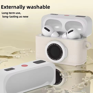Nouveauté : 2 étuis souples en silicone écologiques anti-perte avec texture caméra pour écouteurs liquides – Housse de protection - Product Image 2