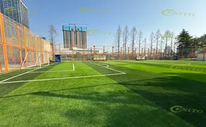 EXITO Fútbol Tenis Campo de fútbol Instalaciones Padel Court con 7 personas-Fútbol con tamaño personalizado Césped artificial