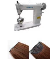 JUKKY Promotion 810 Machines à coudre point noué à bras vertical professionnelles à aiguille simple pour perruques, cuir, cheveux et chaussures