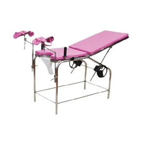 Lettino Ginecologico Lechi <span class=keywords><strong>A23</strong></span>-I in Acciaio Inossidabile, Letto Ospedaliero per Esami Ginecologici con Schienale, Tavolo per Ispezioni - Product Image 1