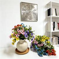 Fleurs d'eucalyptus artificielles séchées, réalistes, résistantes aux UV, plantes grimpantes modernes pour jardinage, toucher naturel, pour intérieur et extérieur