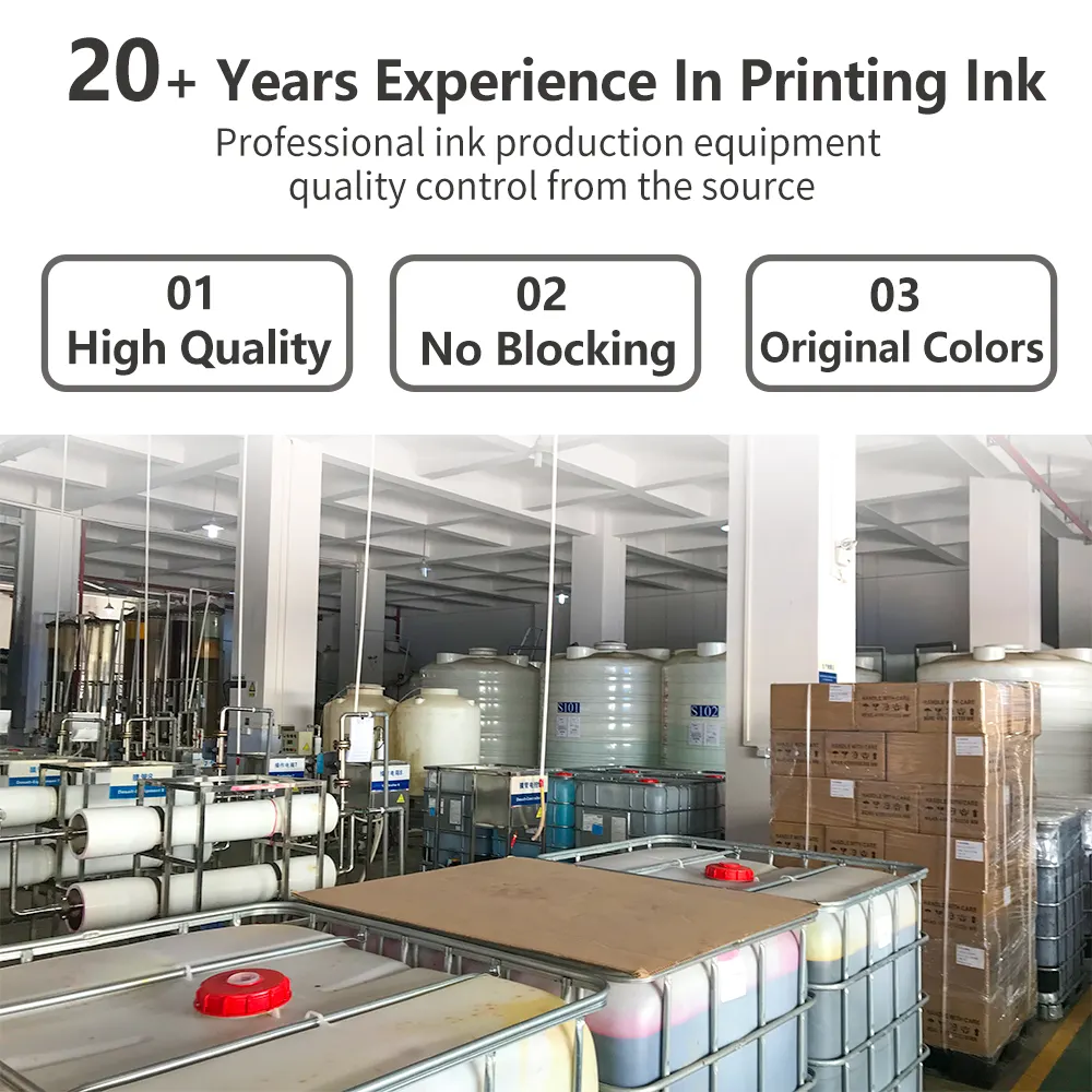 Winnerjet High Quality Textile Printing DTG Pigment Ink i3200 XP600 F2000 F2100 DTG Printer Ink