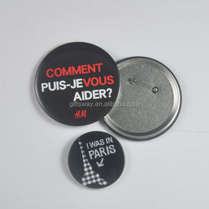 Distintivi e Spille in Metallo Personalizzati con Stampa UV, Serigrafia, Magneti <span class=keywords><strong>di</strong></span> Sicurezza, Forma Rotonda o Quadrata, Logo Personalizzato - Product Image 2