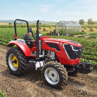 Tracteur agricole avec moteur certifié CE USA, 50 CV, tracteur compact