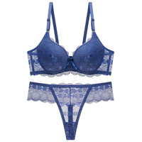 Offre Spéciale femmes dentelle soutien-gorge string ensemble sous-vêtements Sexy Lingerie culotte 2 pièces pour les filles