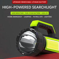 Lampe de poche LED rechargeable avec lumière d'avertissement rouge et bleue COB, batterie externe, chargement USB pour réparation automobile et situations d'urgence