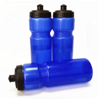 Bouteille d'eau de sport cylindrique en PE/PP écologique de haute qualité 700 ml avec corde pour le camping, la course à pied, le cyclisme, le football et le soccer
