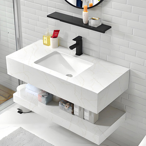 Thiết kế <span class=keywords><strong>hi</strong></span>ện đại tay-đánh bóng đá cẩm thạch phong cách Trắng Nhân Tạo Quartz slab bếp đảo Vanity Top grey tĩnh mạch cho tủ - Product Image 6