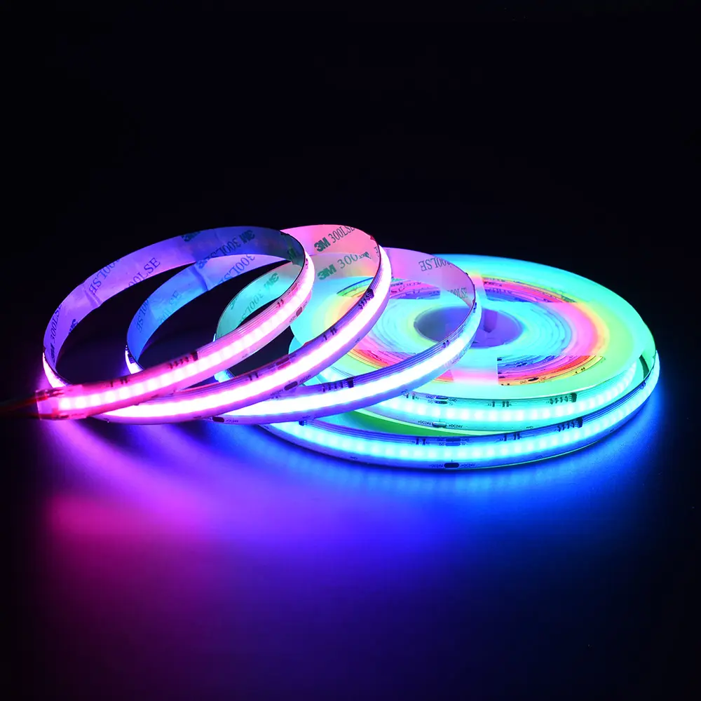 DC12V 24V 630leds/เมตร WS2811 สีฝัน RGB RGBW ซัง LED Strip