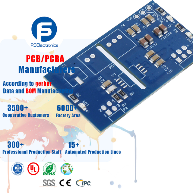 PS OEM Control Board PCB SMT Assembly & Manufacturing with ISO9001 UL Pcb Fabrication