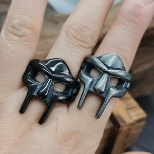 <span class=keywords><strong>Pharaon</strong></span> <span class=keywords><strong>Masque</strong></span> Hommes et Femmes Anneau Superman Iron Man Cross Border Inoxydable Titane Acier Couple Bijoux - Product Image 6