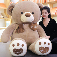 Ours en Peluche Lesté Tendance CE/ASTM 2025, Grande Taille, Styles Marron Violet Rose, Jouets Animaux Personnalisés, Oreiller de Relaxation Anti-Stress