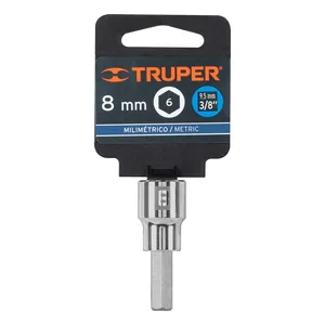 บ็อกซ์ 6 ชิ้น ประแจหกเหลี่ยม 8 มม., ข้อต่อ 3/8 นิ้ว, ยี่ห้อ TRUPER - Product Image 3