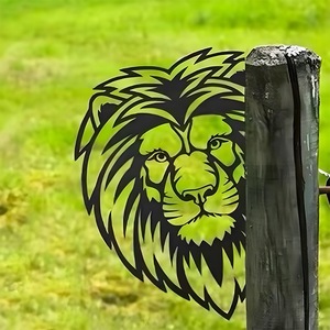 Peeping Animal Care Granja Decoración Jardín Plug-In Metal Art Cabra <span class=keywords><strong>Gallo</strong></span> Jardín Peeker Animal Patio trasero Estacas de césped - Product Image 3