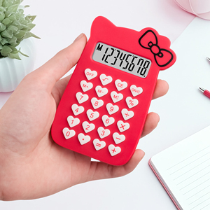 Nhà Máy Bán Buôn Giá Rẻ Văn Phòng Trường Phim Hoạt Hình Dễ Thương Xách Tay Pocket Mini Máy Tính Cô Gái Dễ Thương 8-Chữ Số Máy Tính - Product Image 5