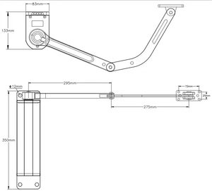 Ouvre-porte battant robuste certifié CE 230 V, 120 degrés, pour usage commercial - Product Image 2