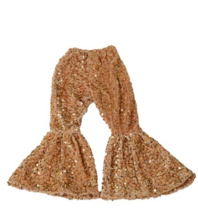 <span class=keywords><strong>Pantaloni</strong></span> a zampa di <span class=keywords><strong>velluto</strong></span> moda ragazza all'ingrosso personalizzati <span class=keywords><strong>pantaloni</strong></span> a campana con paillettes glitterate abbigliamento boutique da ragazza - Product Image 4