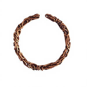Antique <b>Copper</b> Bracelet Handmade Adjustable Design for Men and Women Daily Wear Fashion Jewelry Gift - Product Image 1