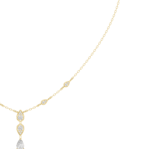 Collar de Lujo con Diseño de Diamante en Forma de Pera y Lágrima, Tipo Y, para Mujer, Joyería Fina para Compromiso y Boda, Disponible para la Venta - Product Image 1