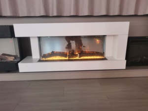33 ''40'' 50 ''60'' mobili 3 lati decorazione in vetro fiamma <span class=keywords><strong>parete</strong></span> incasso camino elettrico incorporato camino elettrico - Product Image 2