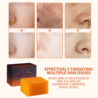 Savon Solide Éclaircissant Anti-Taches à l'Acide Kojique, Anti-Acné, Nettoyant en Profondeur pour Visage et Jointures Sombres, Doux, Non Irritant, Nourrissant et Blanchissant