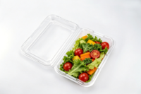 Boîte en plastique jetable multi-usages écologique, emballage en clamshell transparent pour salade, fruits, légumes, aliments