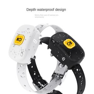 개를위한 전기 충전식 IP67 방수 충격 고리 테디 짖는 방지 친환경 실리콘 애완 동물 목 고리 음성 제어 - Product Image 1