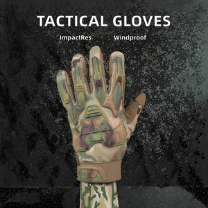 Guantes Tácticos Transpirables de Nailon para Ciclismo y Deportes al Aire Libre, Resistentes a Impactos, Guantes de Seguridad de Dedos Completos para Defensa Personal - Product Image 2