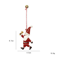 Ornements de Noël en métal, pendentifs suspendus Père Noël et Bonhomme de neige, décorations de Noël à suspendre, décorations de fêtes de Noël