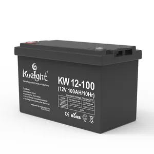 Solusi daya cadangan kuat 12V 200AH baterai asam timbal, bebas perawatan, dapat diisi ulang untuk sistem UPS